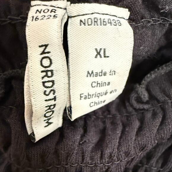 Nordstrom Long Sleeve Maxi W Pockets Smocked Dress Off Shoulder Cottagecore | XL - Picture 4 of 10